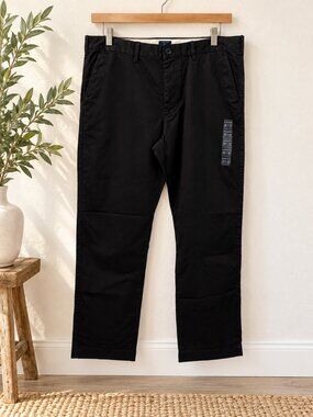 J.Crew Factory Men's Straight Leg Chino Pants Black 38x32 NWT